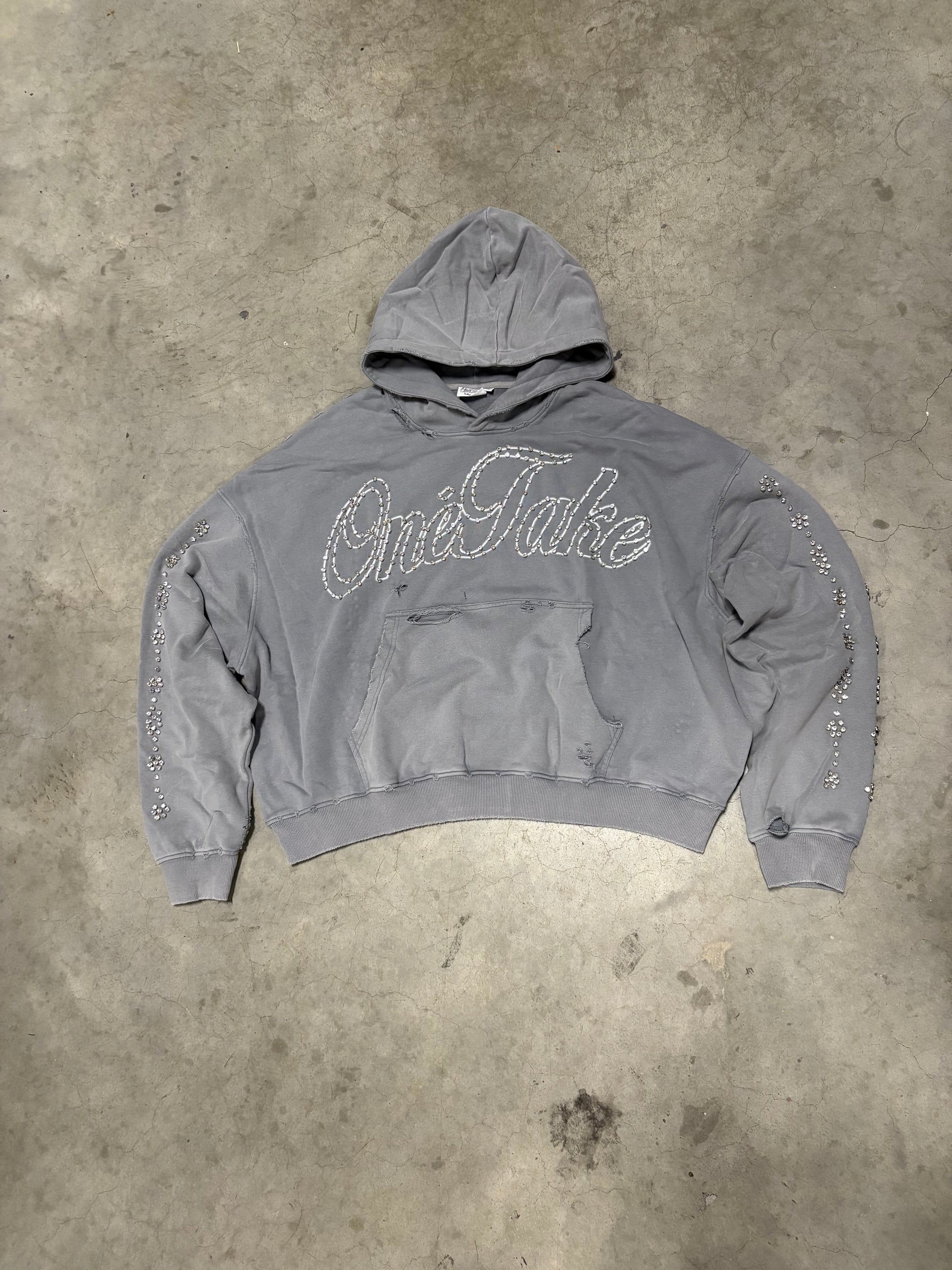 GREY “LA MODE” HOODIE